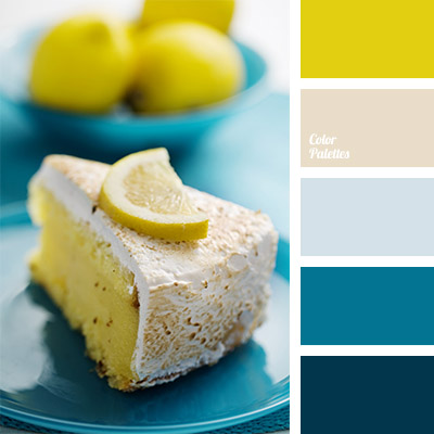 Blue Navy and lemon yellow palette wedding
