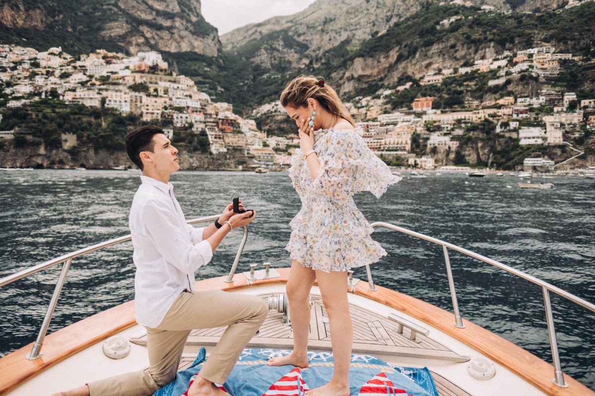 Wedding Proposal on Boat